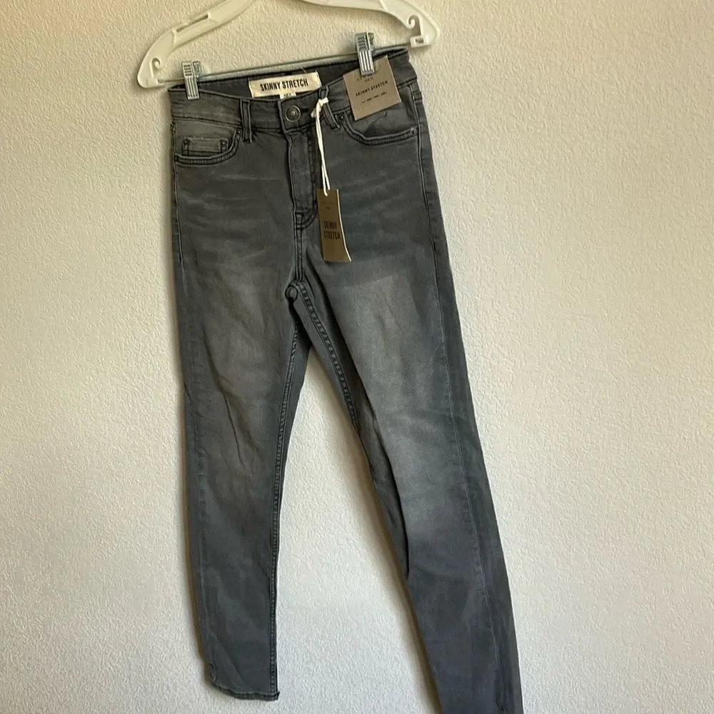 New Look Men skinny stretch jeans black 30R /32 NWT